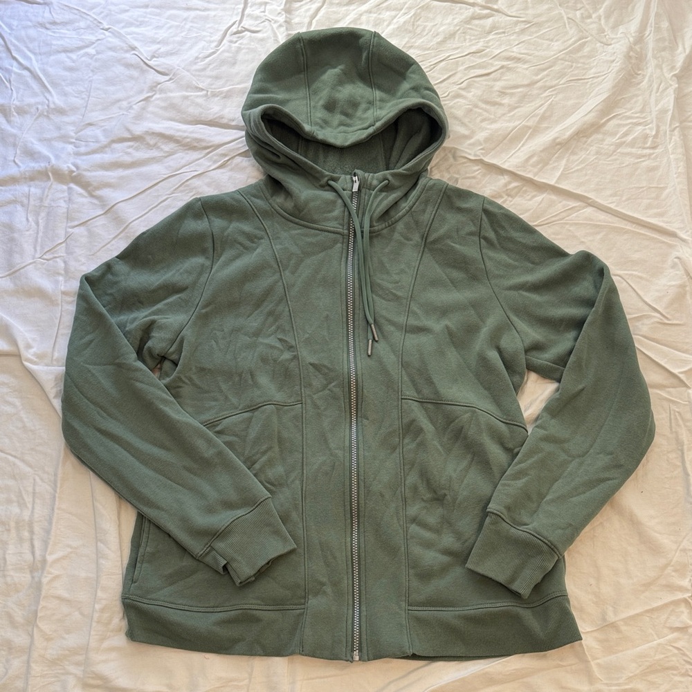 All in Motion Olive Zip-Up Hoodie